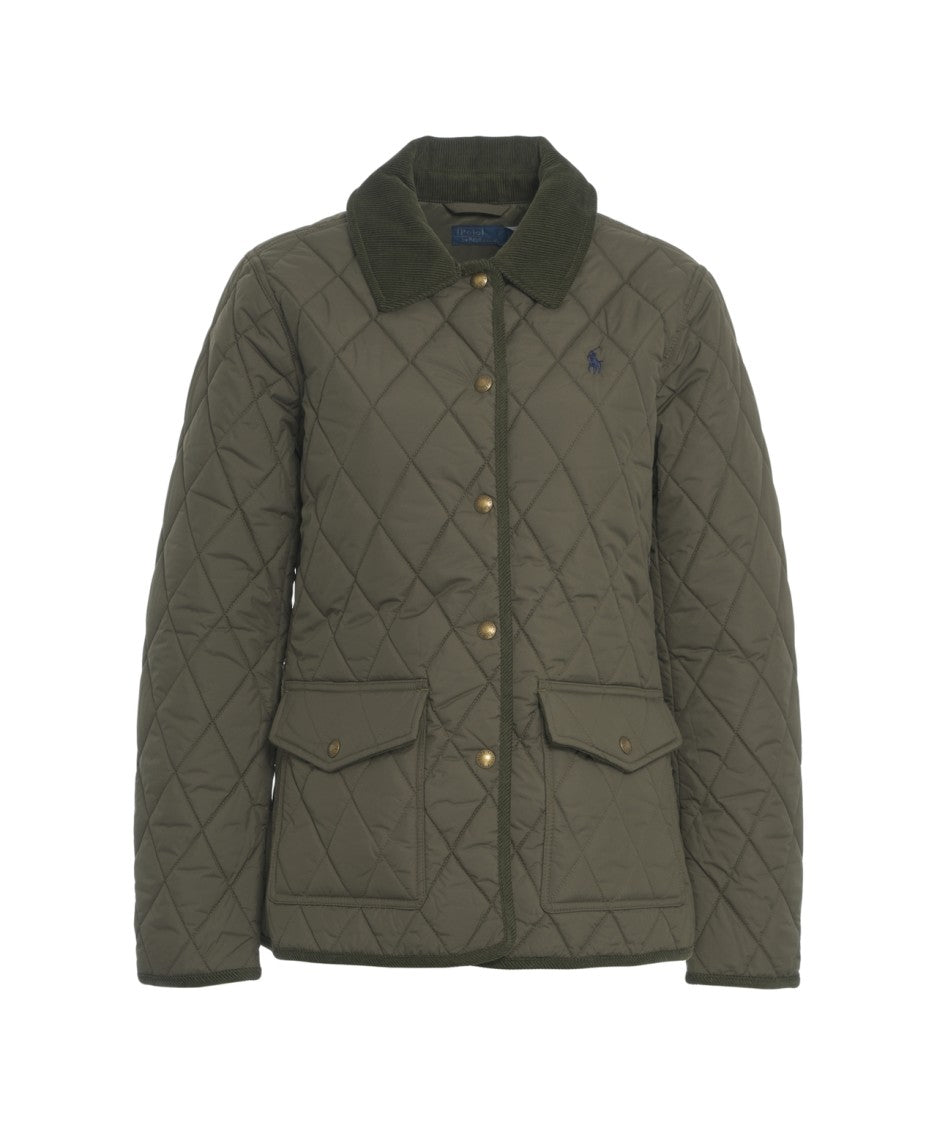 Polo Ralph Lauren Quilted Jacket With Corduroy Collar