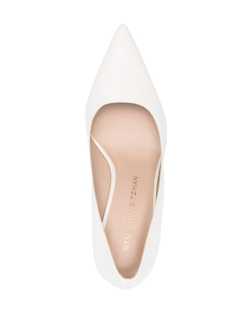 Stuart Weitzman With Heel White
