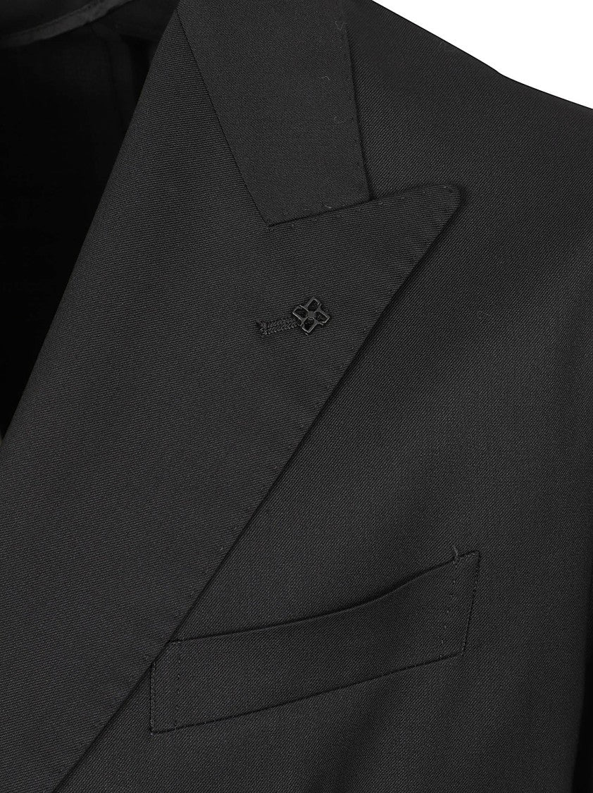 Tagliatore Double-Breasted Tailored Wool Coat