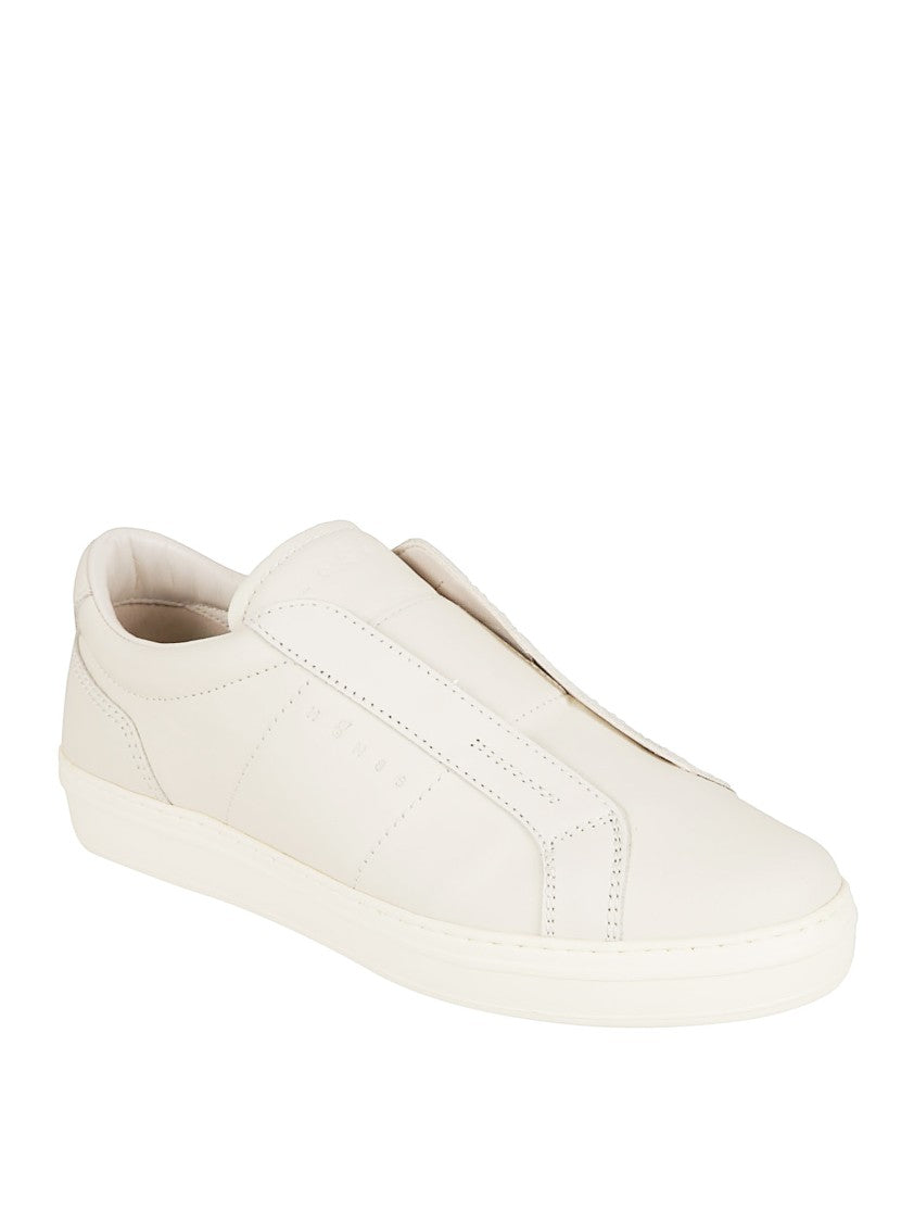 Hogan Leather H-Tv Sneakers With Memory Foam Insole And Embossed Logo