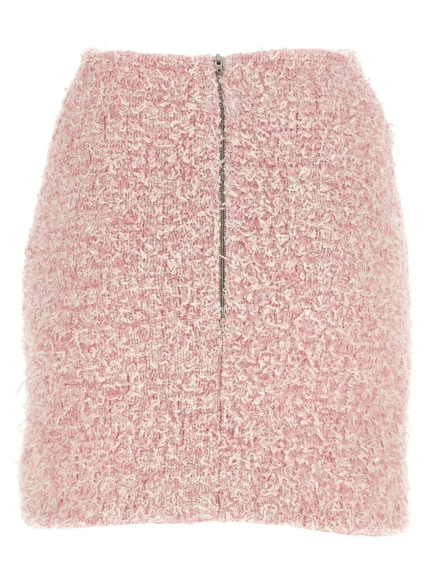Balenciaga Textured Cotton-Blend Tweed Skirt