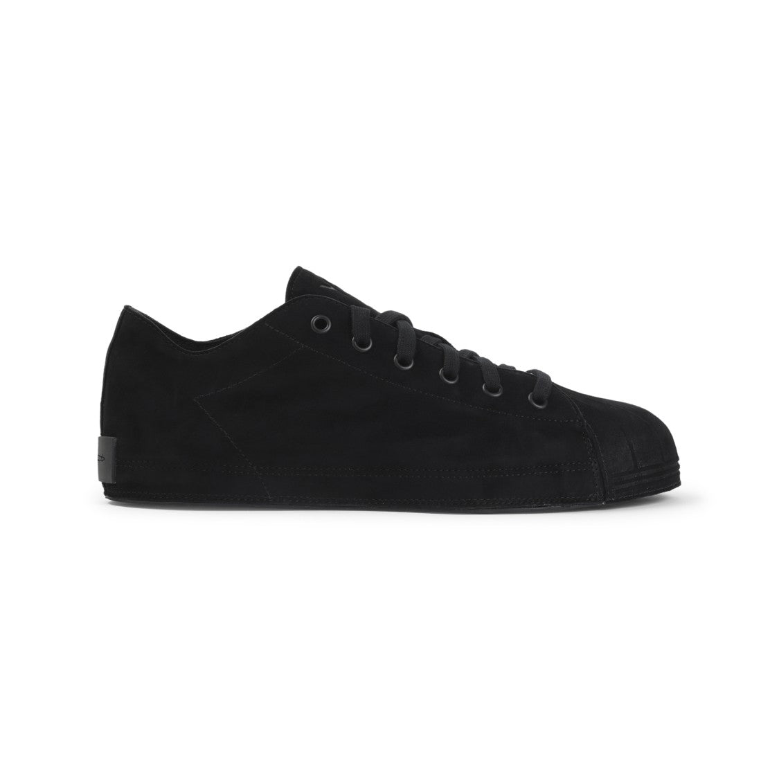 Y-3 Monochrome Black Suede Nizzastar Lo Sneakers