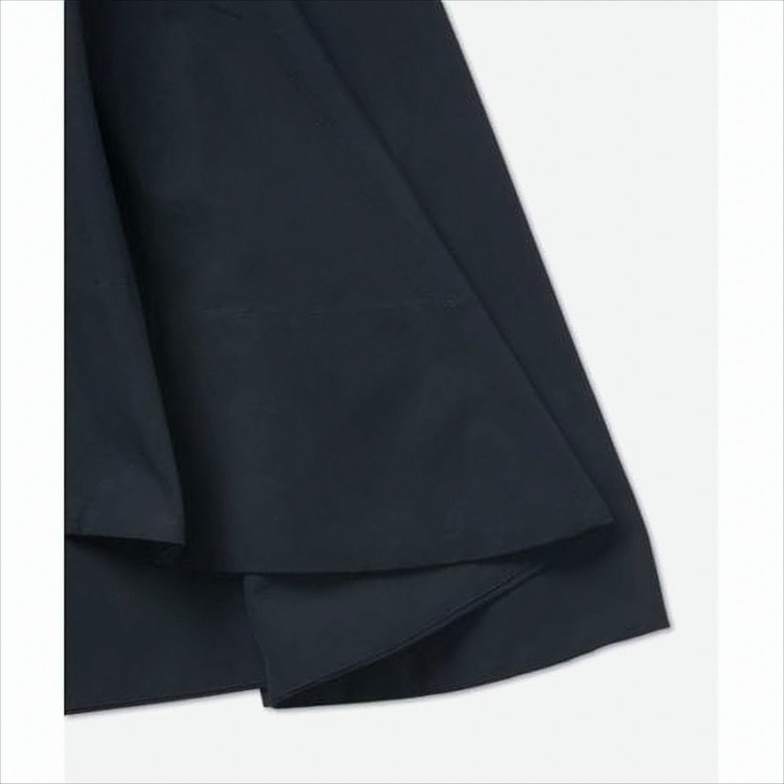 Bottega Veneta Flared Black Midi Skirt With Panel Detailing And Concealed Zipper