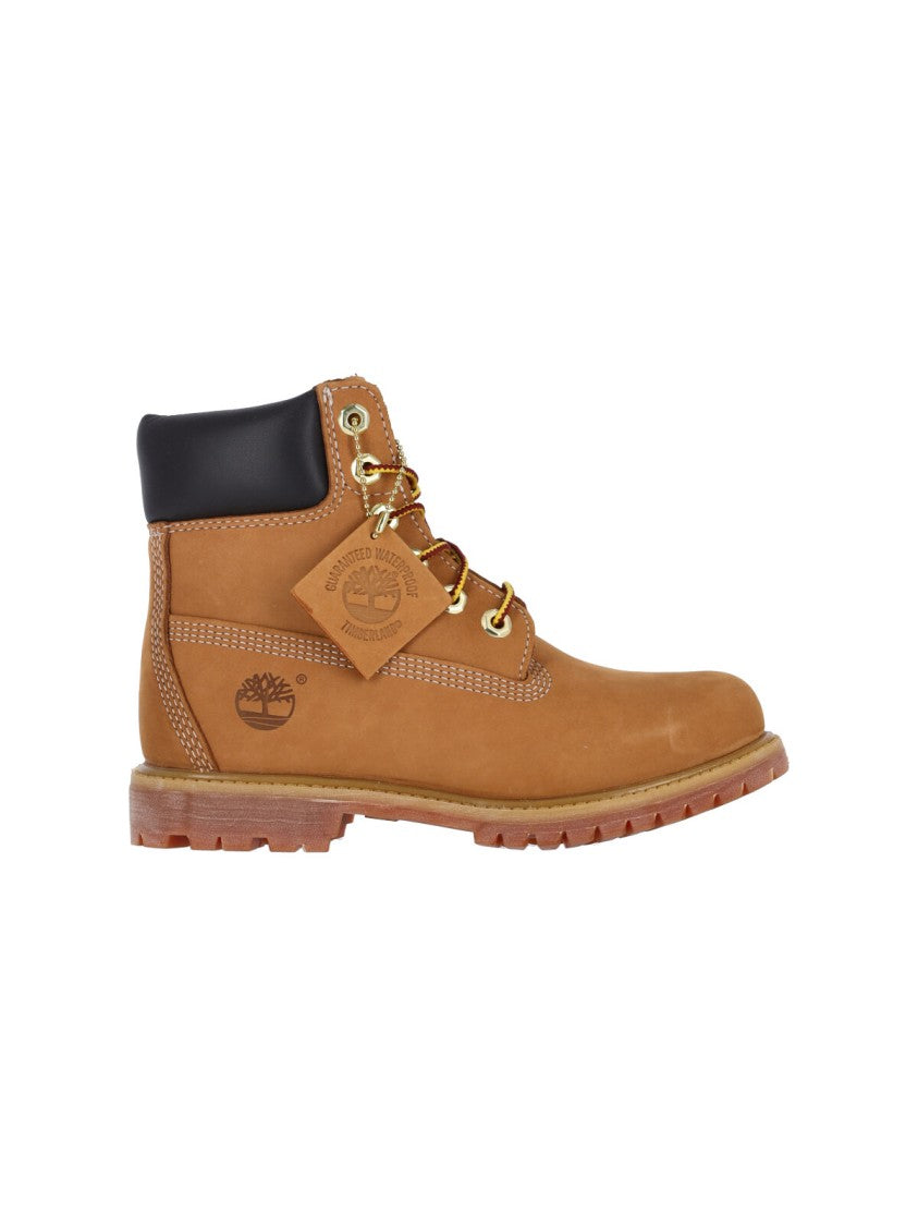 Timberland Waterproof Suede Boots With Contrast Stitching And Durable Sole