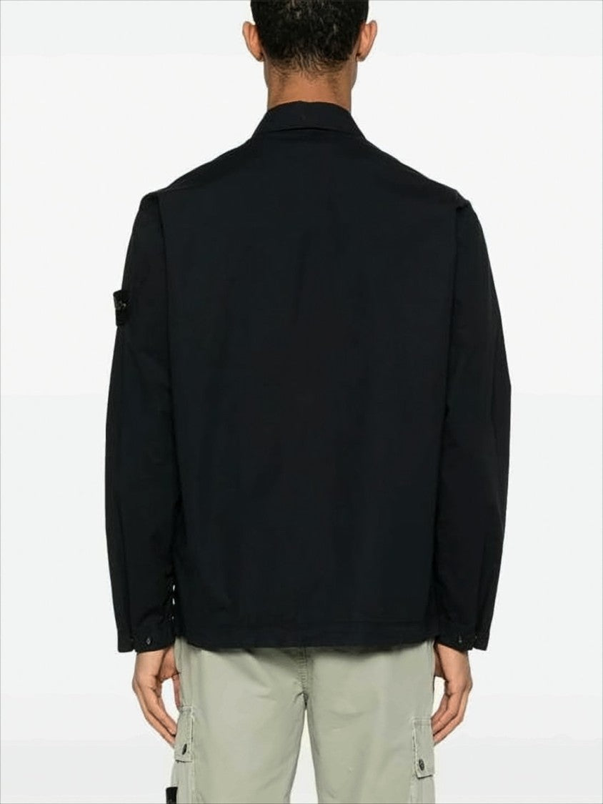 Stone Island Long-Sleeve Shirt With Concealed Placket