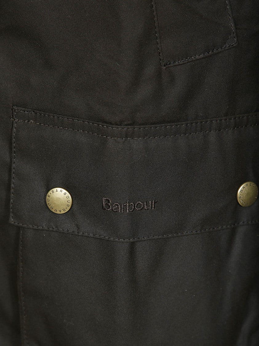 Barbour Waxed Cotton Jacket With Corduroy Collar