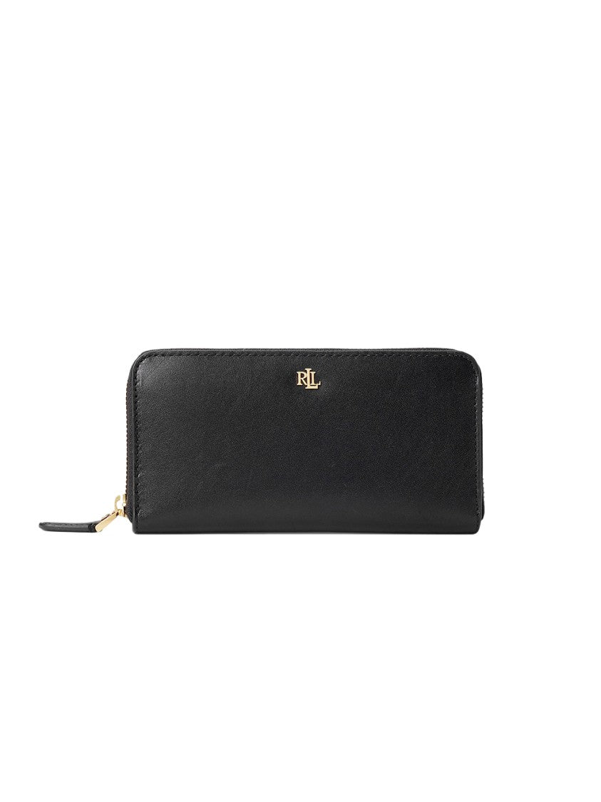 Lauren Ralph Lauren Zip Continental Wallet Large – Black Leather