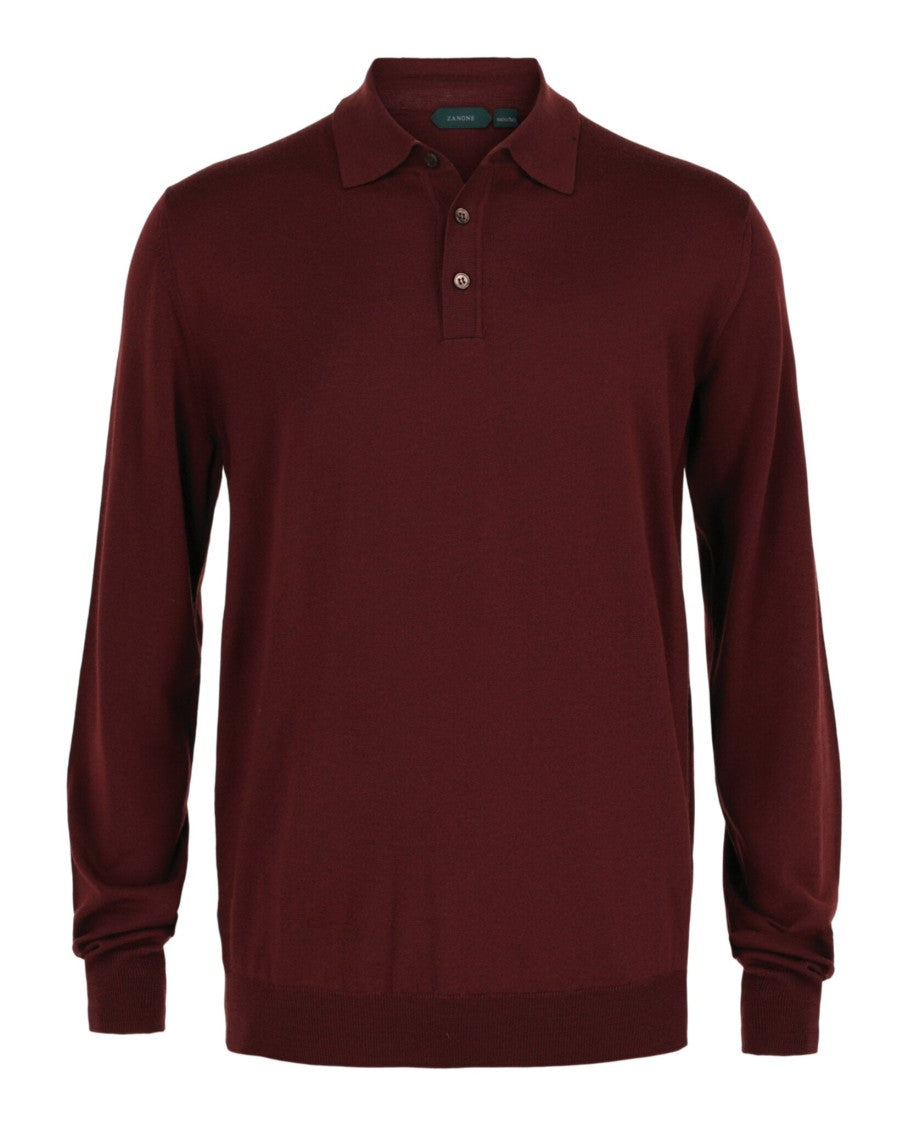 Slowear Zanone Flex Wool Slim-Fit Polo