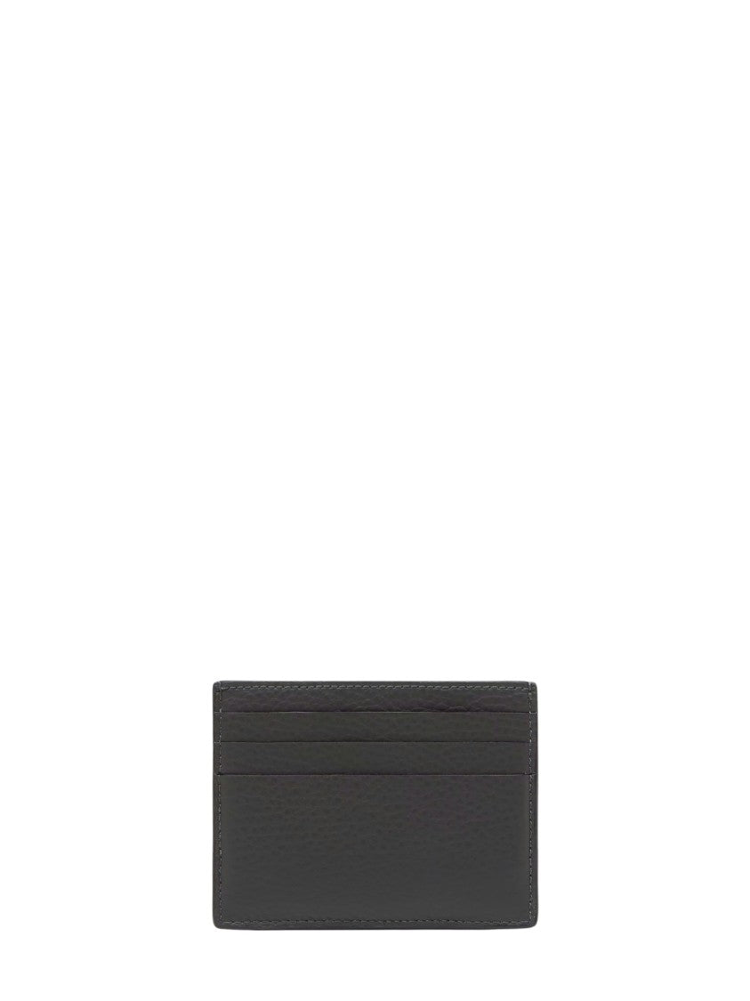 Ferrari Garnet Prancing Horse Leather Card Holder