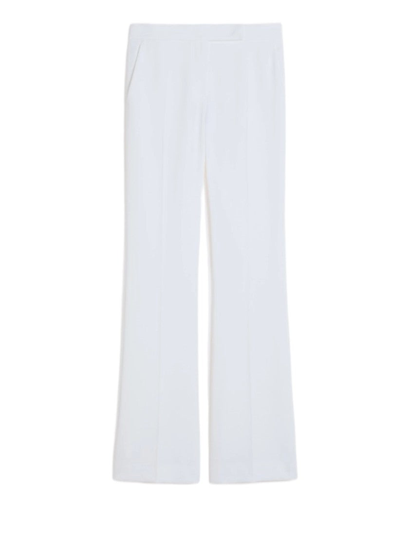 Max Mara Cotton Crêpe Canvas Slim Trousers