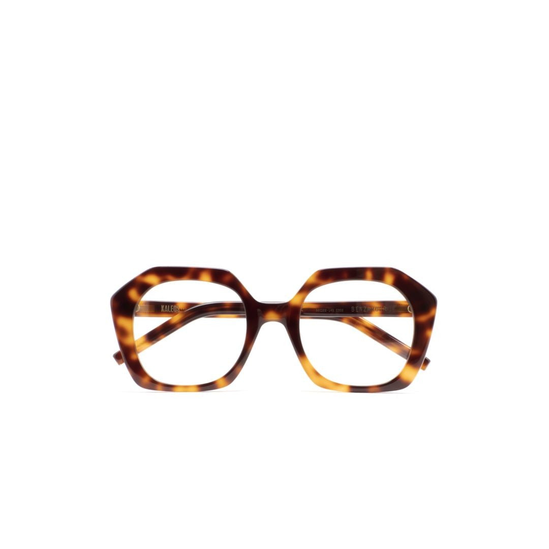 Kaleos Benzakour Geometric Tortoiseshell Sunglasses With Bold Angular Frame