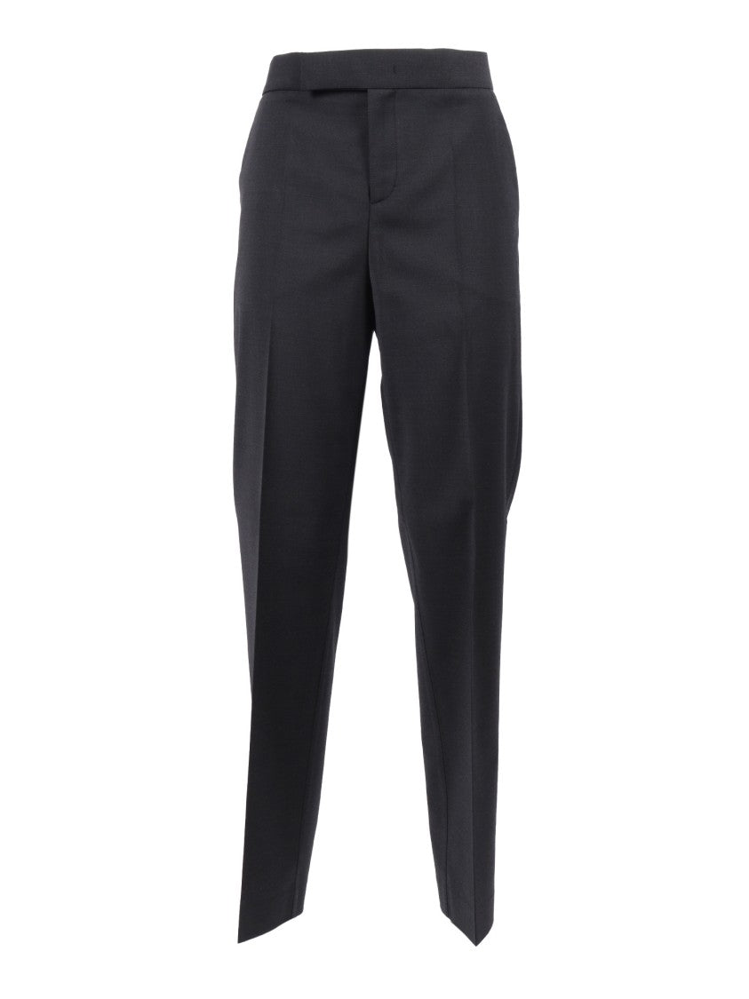 Alberta Ferretti Tailored Straight-Leg Pants With Structured Waistband
