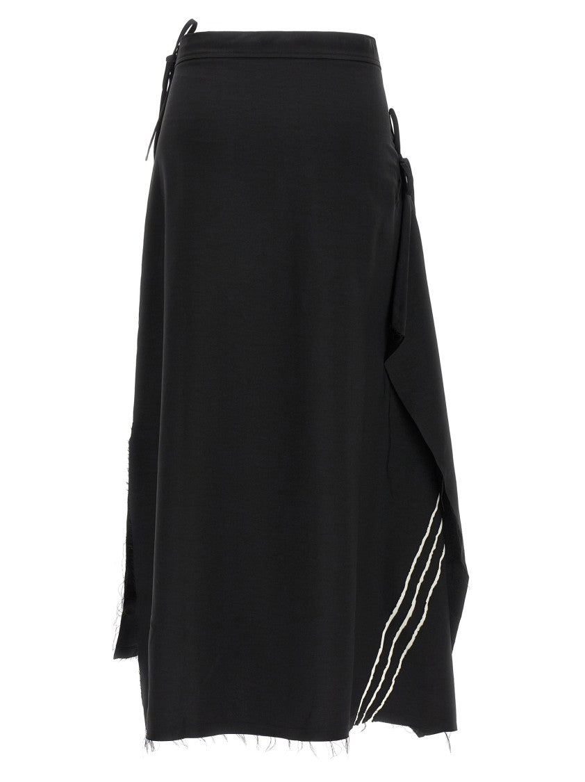 Y-3 ' Sport Uniform Raw Cut 3-Stripes' Skirt