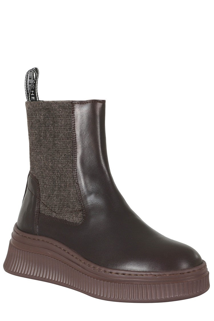 Voile Blanche Flaurence Calf Ankle-High Leather Sneaker Boots