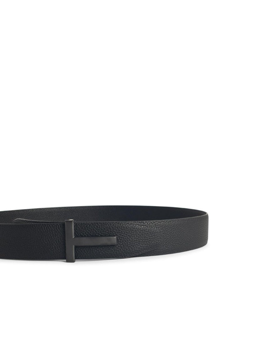 Tom Ford Reversible Black Leather Belt