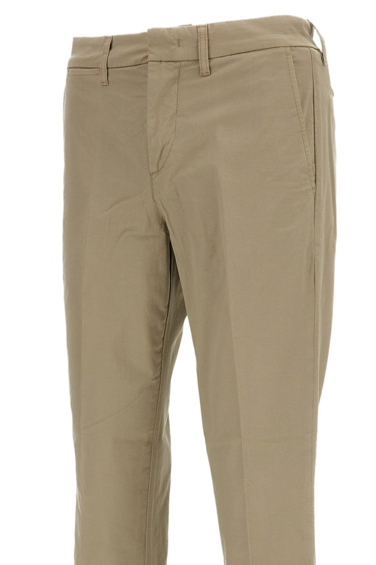 Fay Beige Stretch Cotton Slim-Fit Trousers