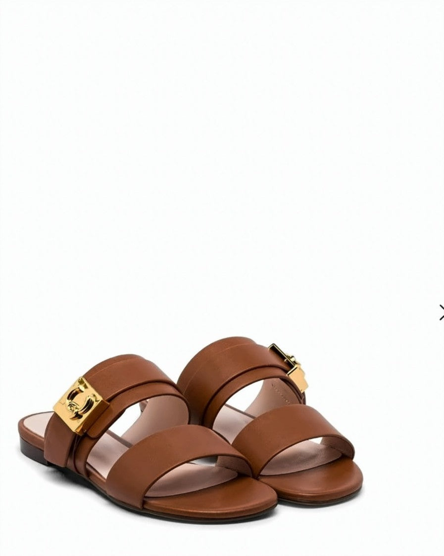 Coccinelle Me Lock Cow Leather Sandals