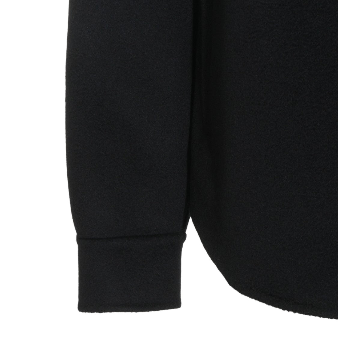 Giorgio Armani High Mandarin Collar Black Casual Shirt