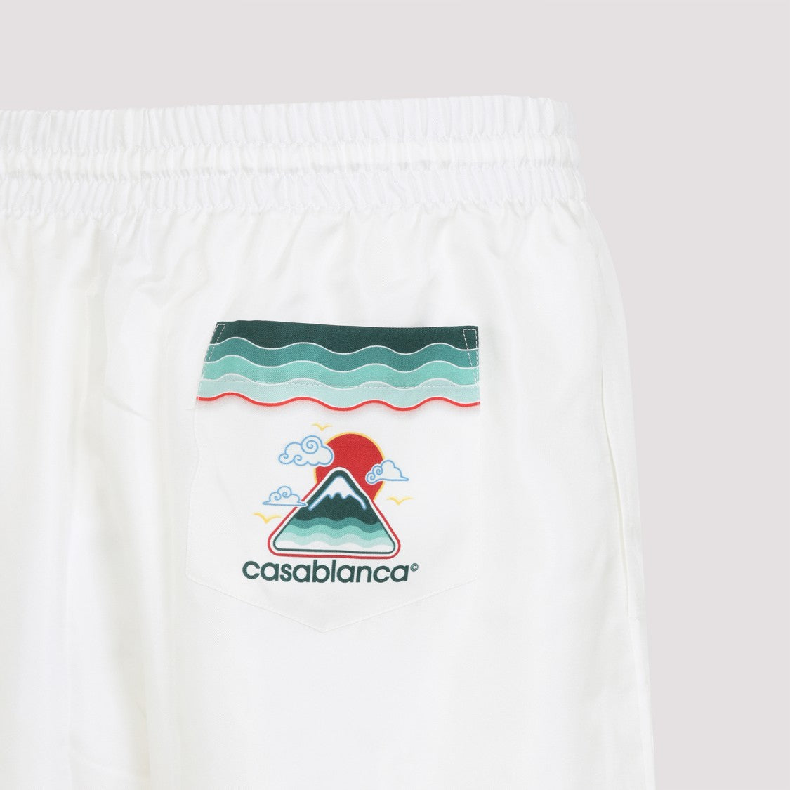 Casablanca Multicolour Silk Bermuda Shorts