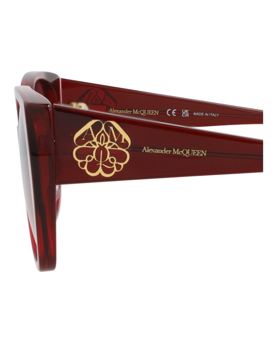 Alexander Mcqueen Cat Eye-Frame Acetate Sunglasses With Decorative Logo