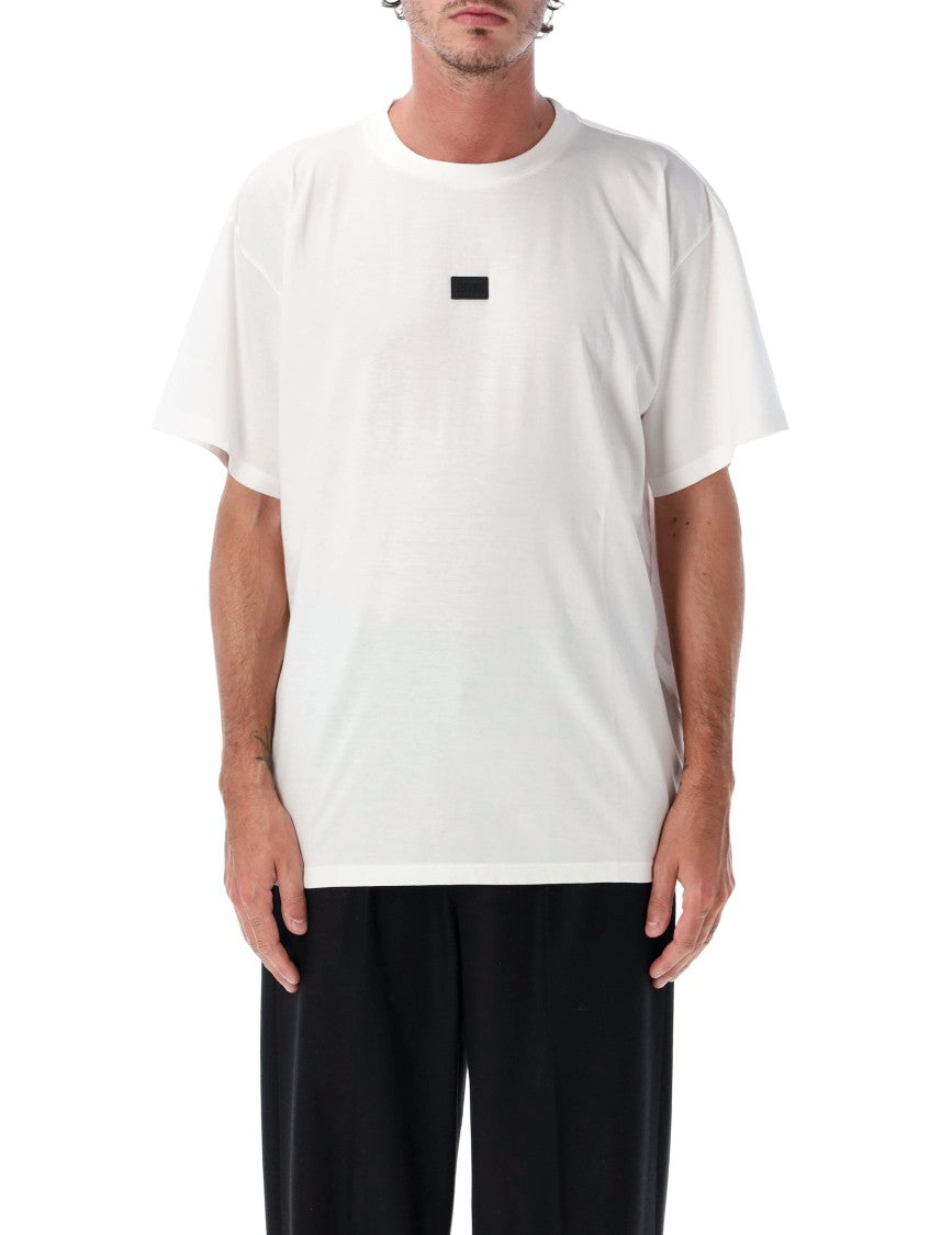 Mm6 By Maison Margiela Loose Minimalist Patch Short-Sleeve T-Shirt