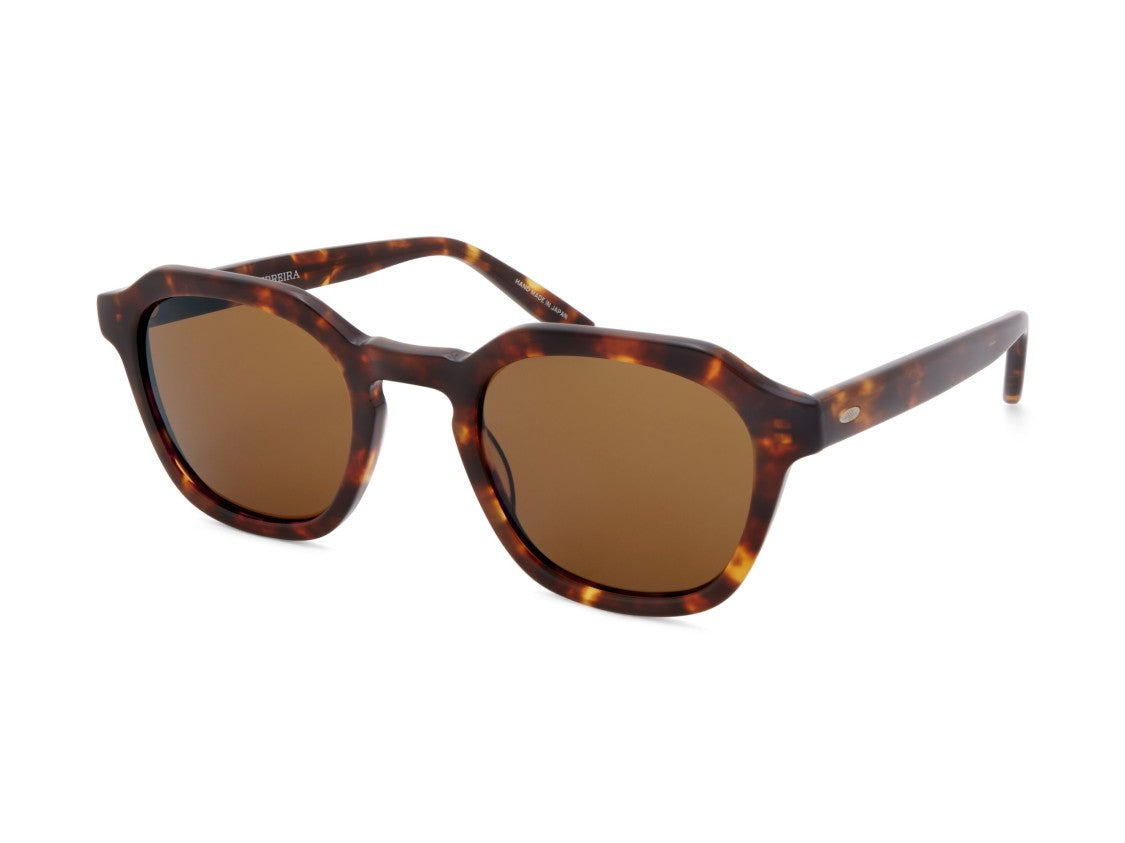 Barton Perreira Brown Bp40002i Geometric Tortoiseshell Acetate Sunglasses