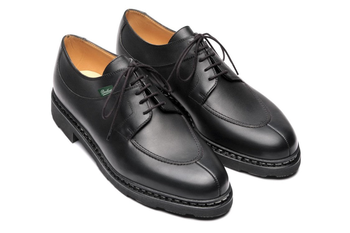 Paraboot Hunting Toe Derby Shoes With Norwegian Stitching