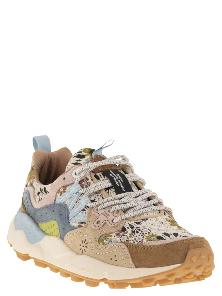 Flower Mountain Yamano 3 - Sneakers In Suede And Technical Fabric