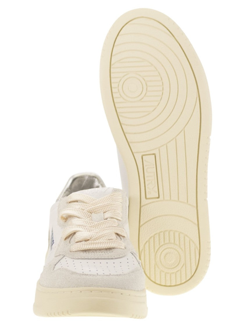 Autry Medalist Low - Sneakers With Two-Tone Glitter