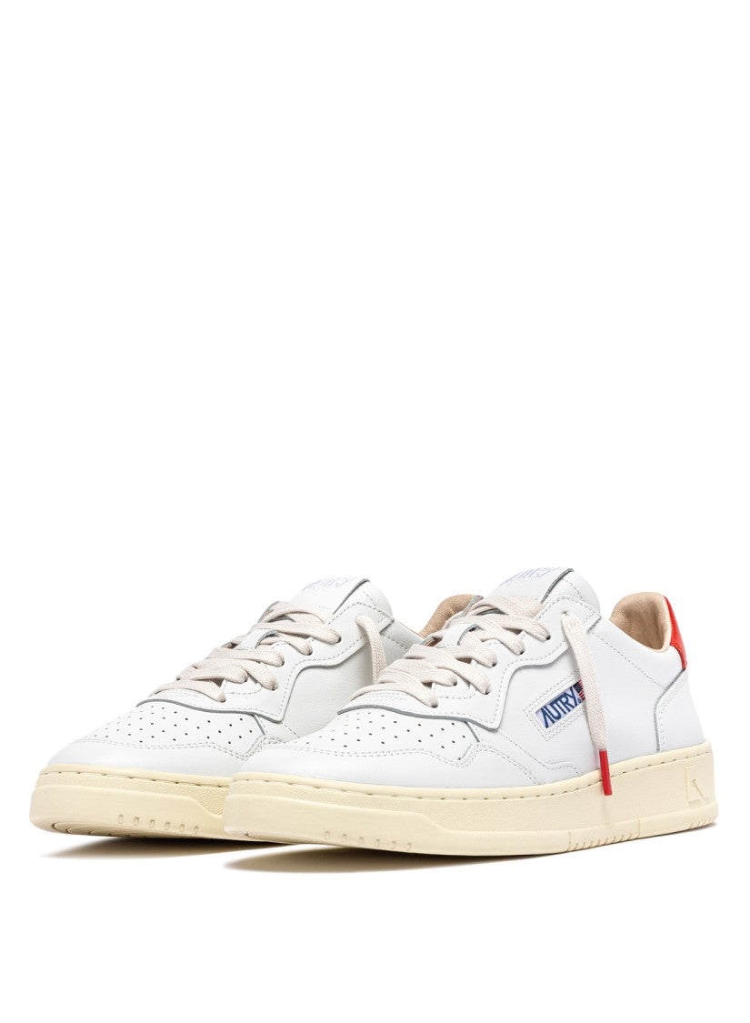 Autry Low-Top Leather Sneakers With Perforated Detailing