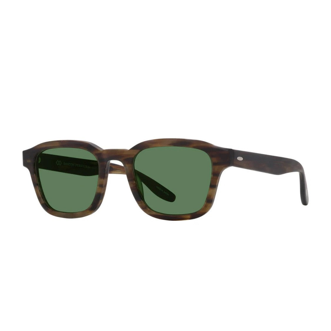 Barton Perreira Matte Brown Winton Sun Acetate Square Sunglasses
