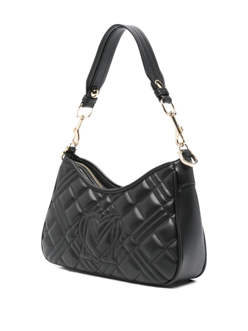 Love Moschino Quilted Shoulder Bag With Gold-Tone Accents