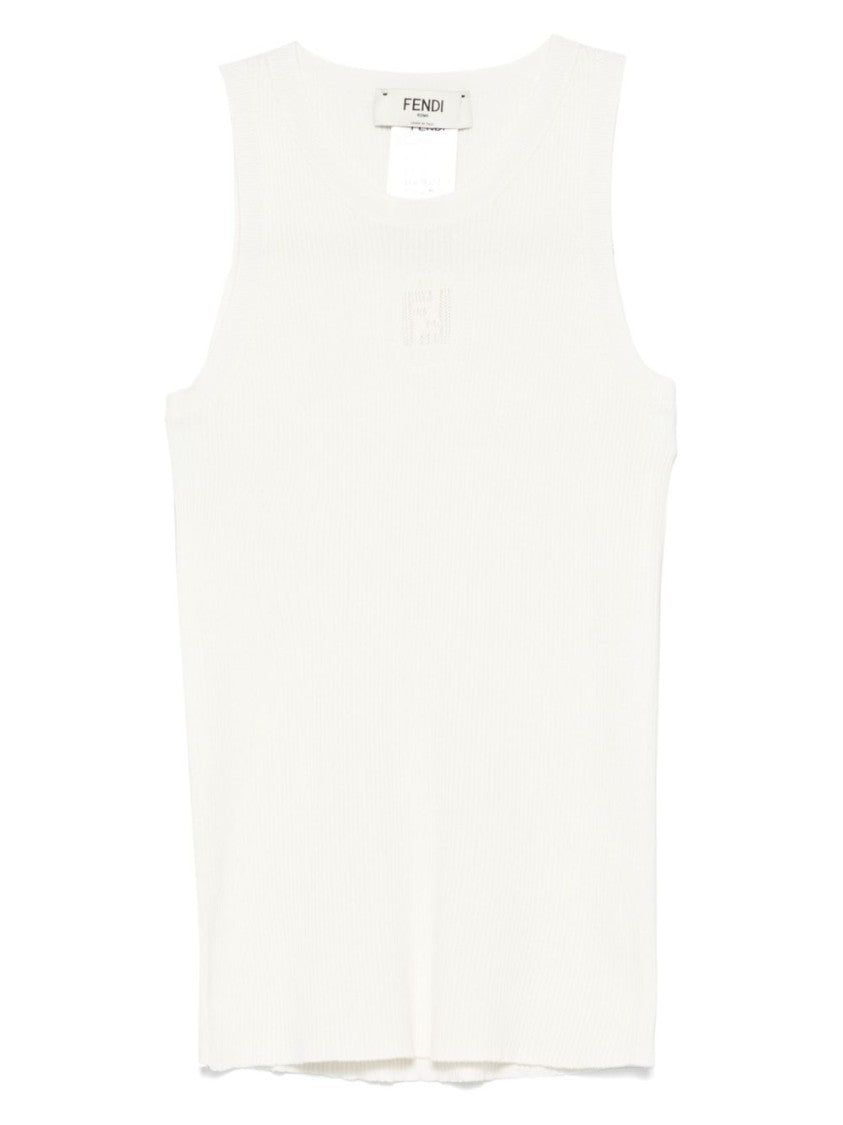 Fendi Fitted Sleeveless Top