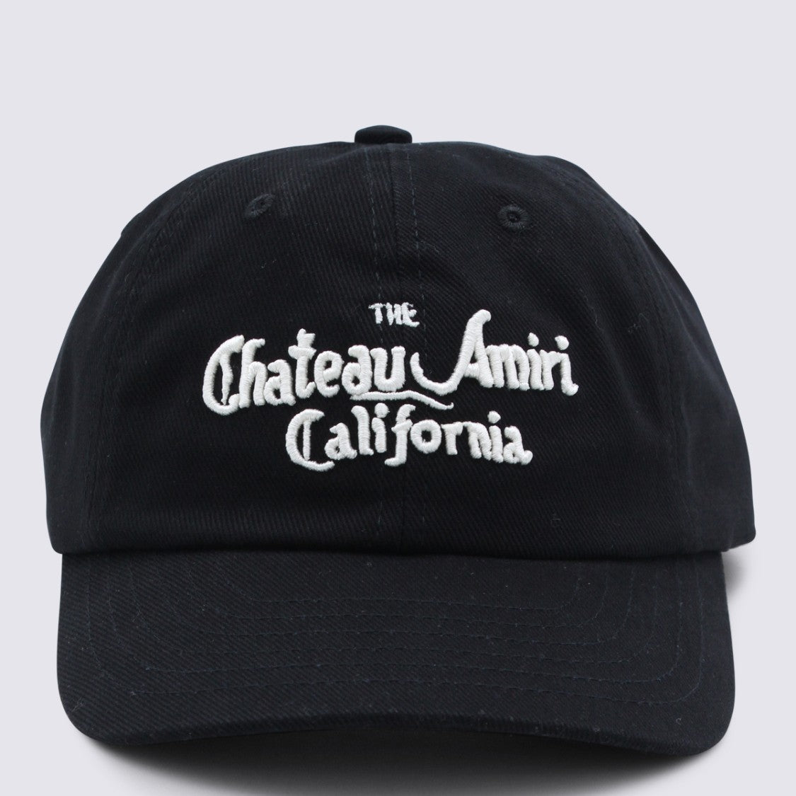 Amiri Black Cotton Logo Hat