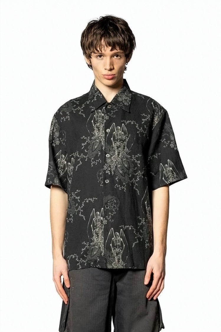 Our Legacy Short-Sleeve Shirt With Classic Collar