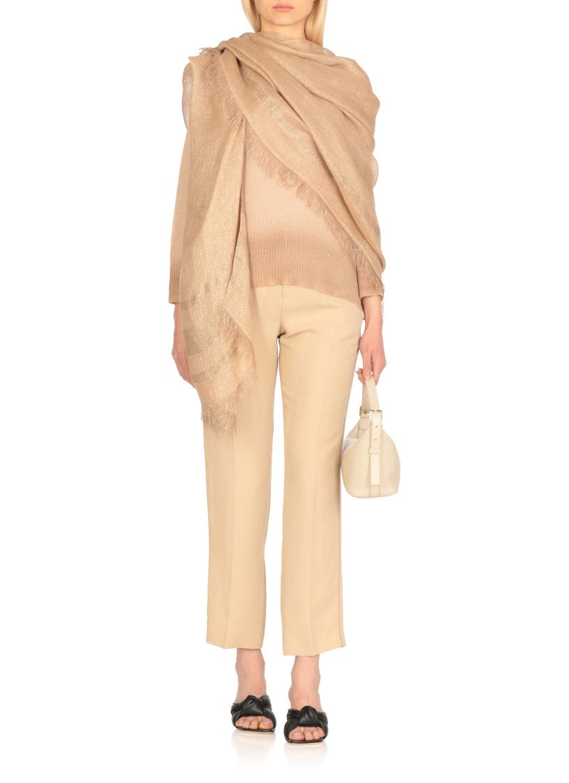 Fabiana Filippi Beige Cotton And Linen Sweater