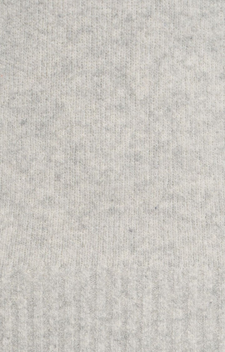 Kangra Heathered Knit Sweater With Classic Round Neck