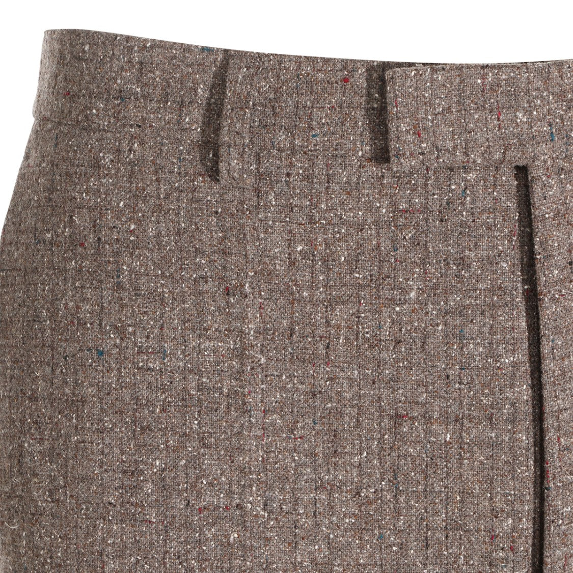 Valentino Tailored Sand Wool Trousers With Straight Leg