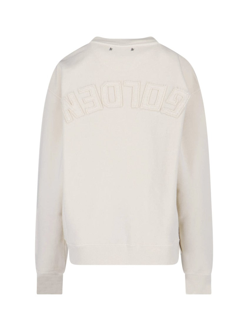Golden Goose Logo Sweatshirt – White