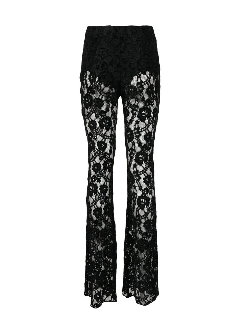 Nine Minutes Nineminutes Samba Lace Trousers - Black