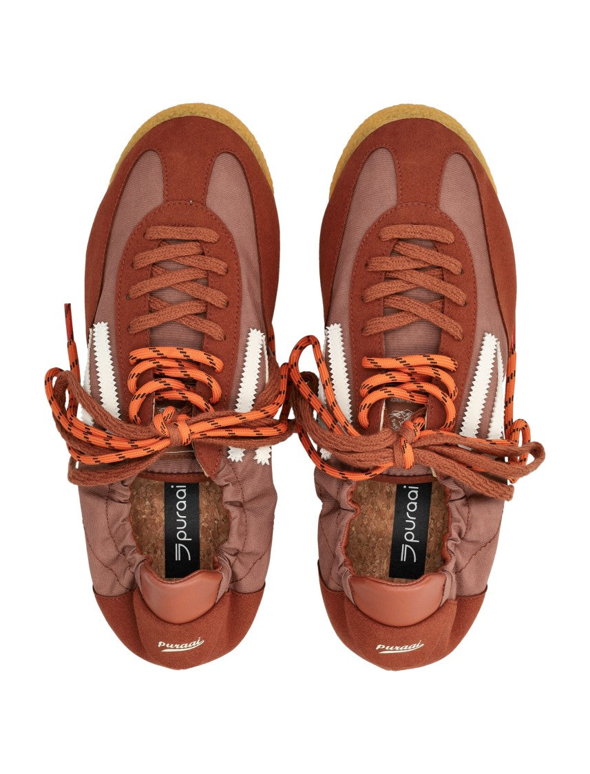 Puraai Vegan Leather Double Lacing Sneakers