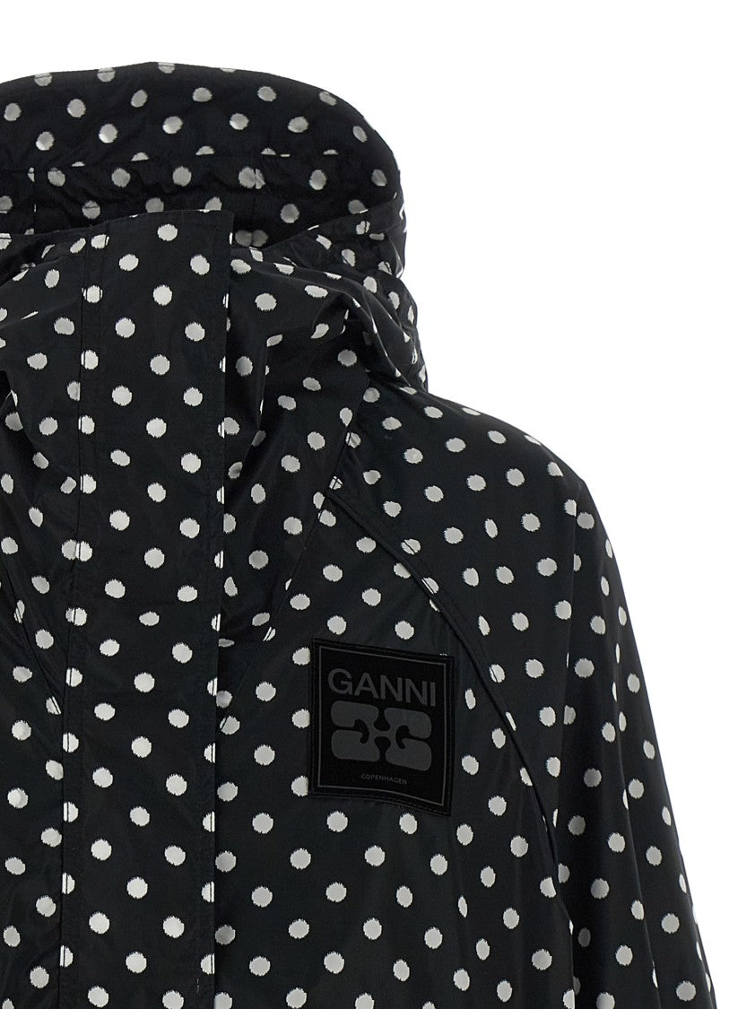 Ganni Polka Dot Anorak