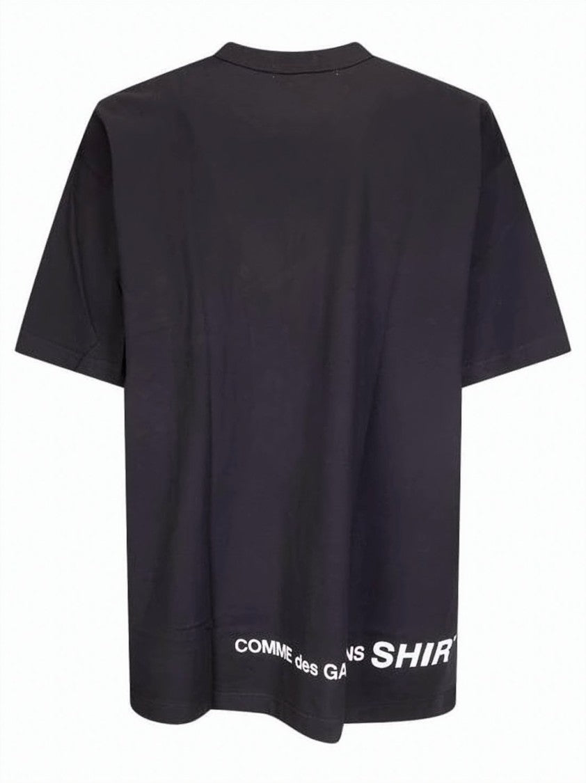 Comme Des Garçons Short-Sleeved Cotton T-Shirt With Subtle Printed Detail