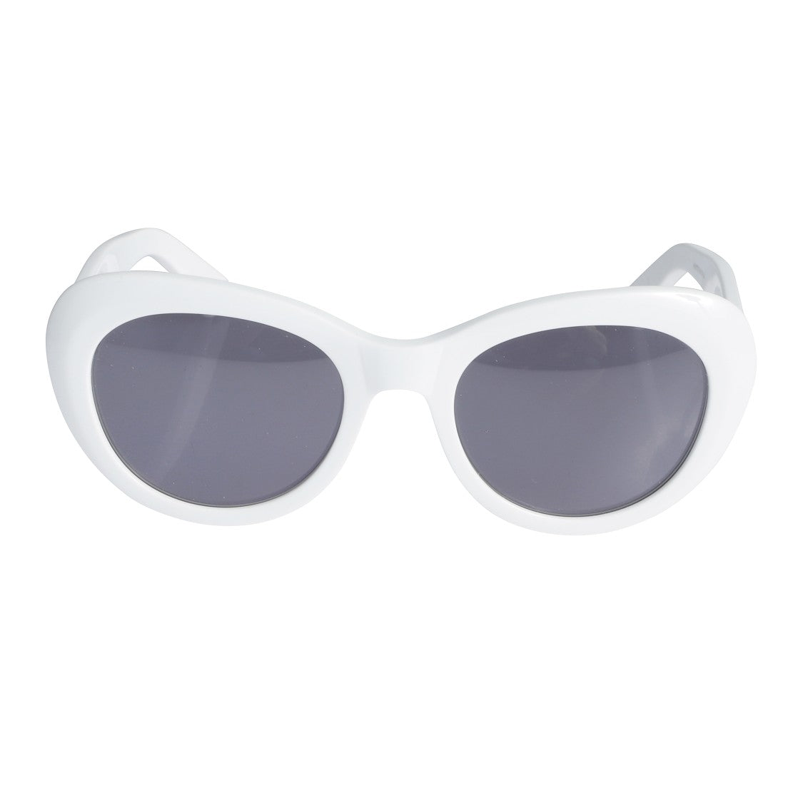 Kador Capri New-S Glossy White Rounded Frame Sunglasses