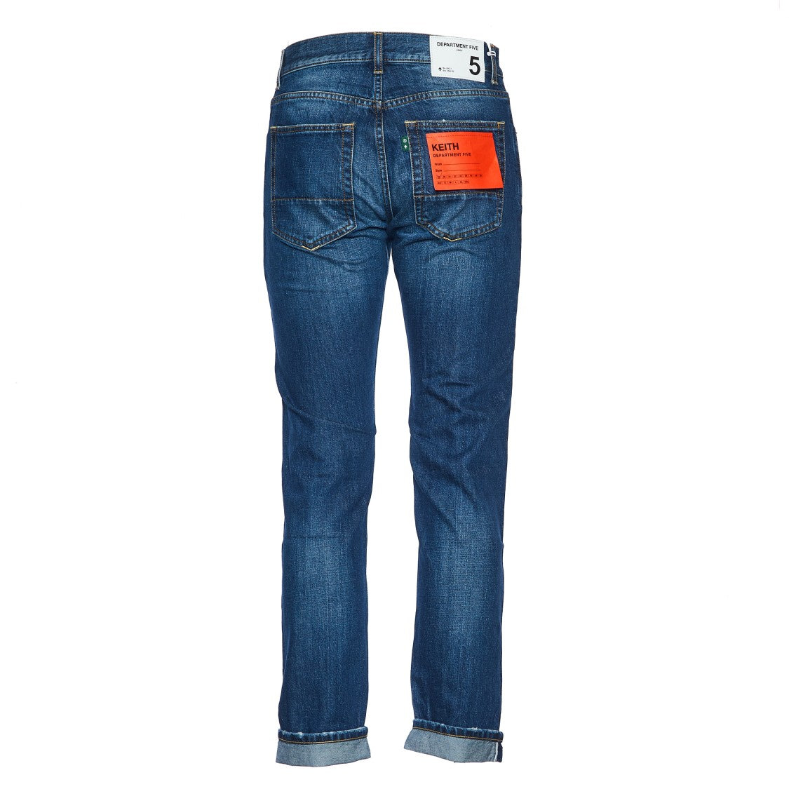 Department Five Washed Blue Regular Fit Denim Jeans