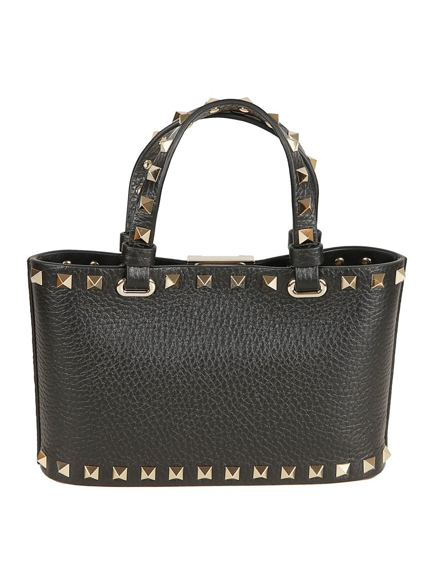 Valentino Garavani Rectangular Handheld Bag With Removable Metal Mesh Strap