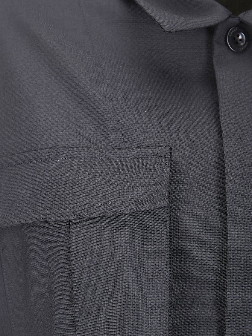 Sacai Suiting-Inspired Denim Blend Top