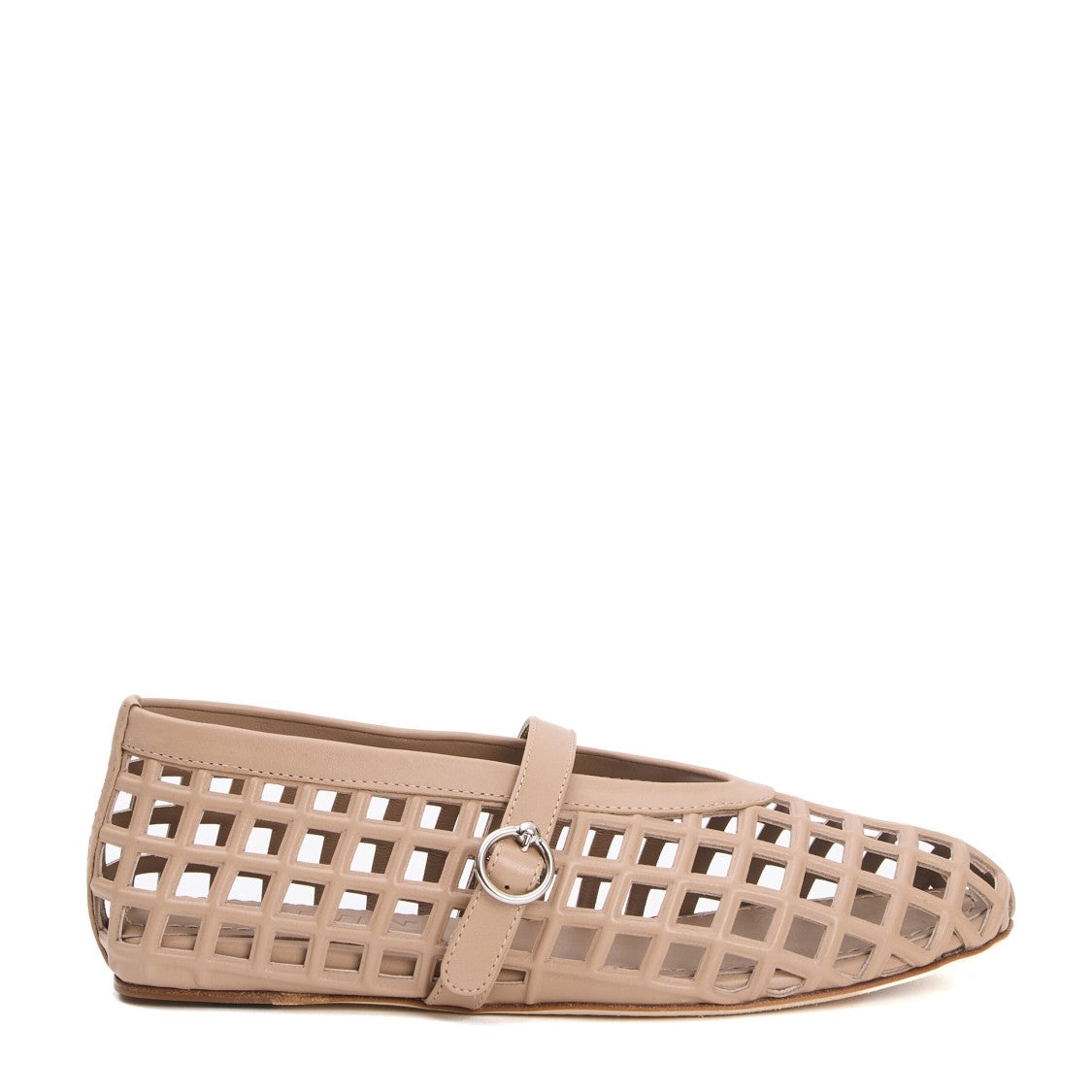 3Juin Ballerina Net Leather Taupe