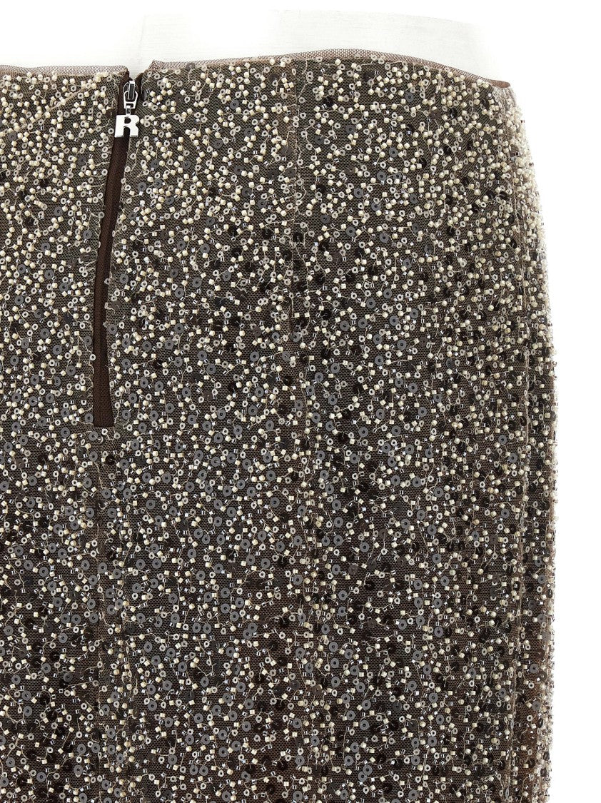 Rotate Birger Christensen 'Beaded Maxi' Skirt