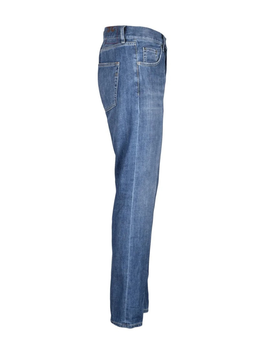 Dondup Blue Icon Cotton Jeans